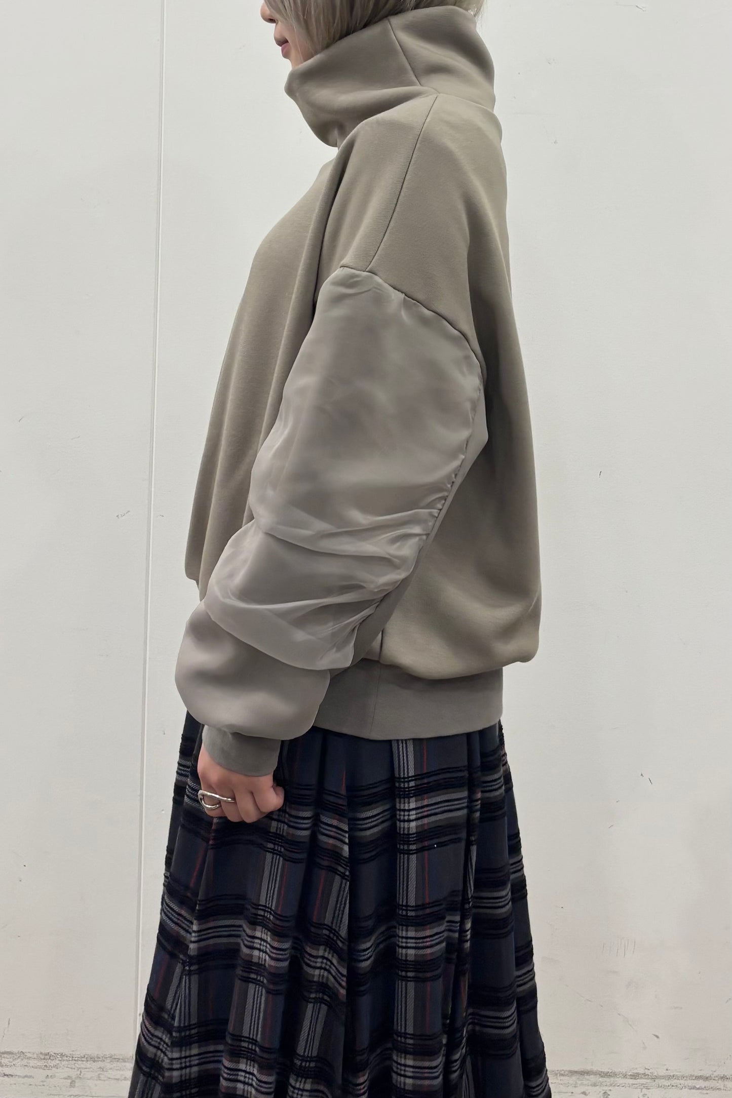 裏起毛オーガンジーアームP/O　35574