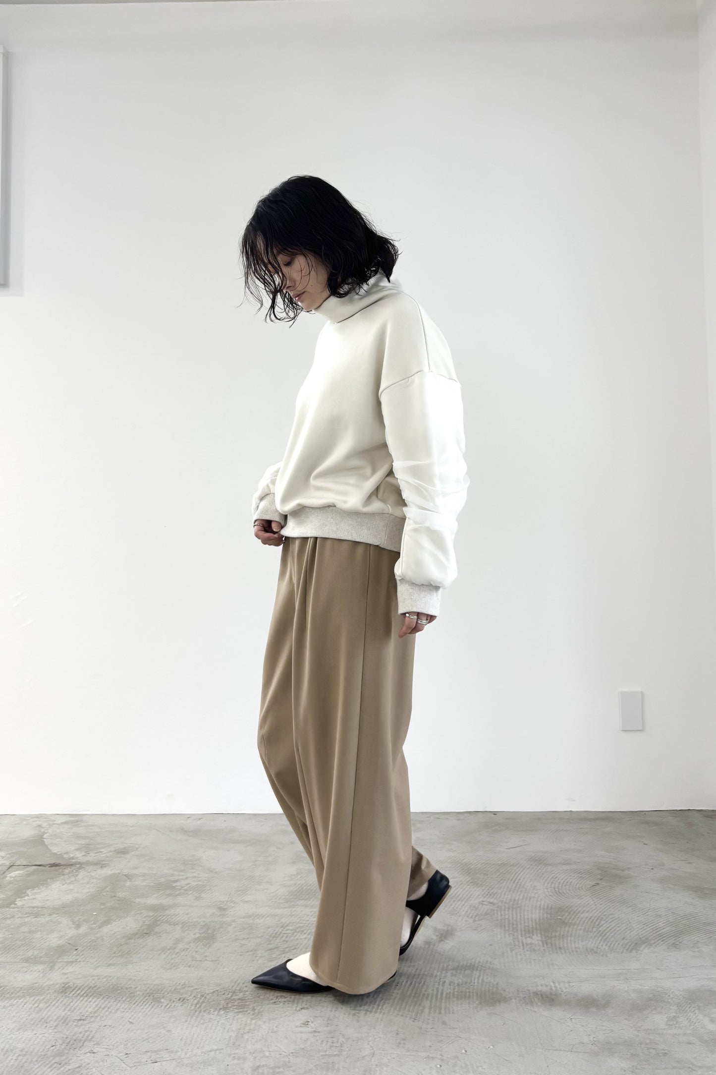 裏起毛オーガンジーアームP/O　35574