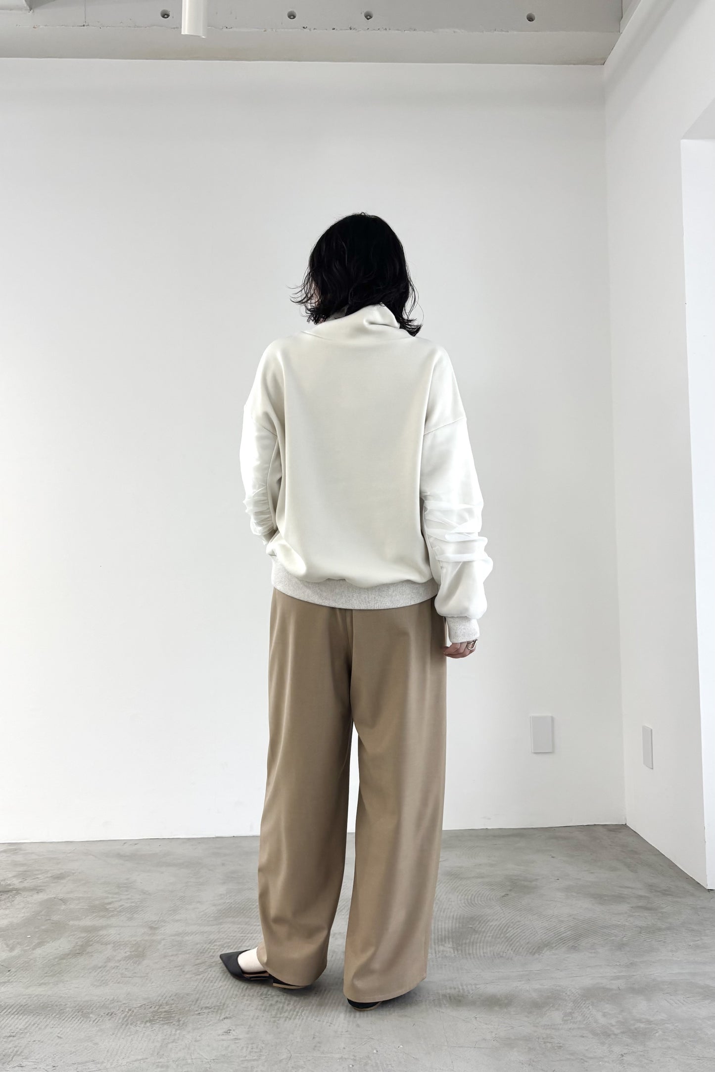 裏起毛オーガンジーアームP/O　35574