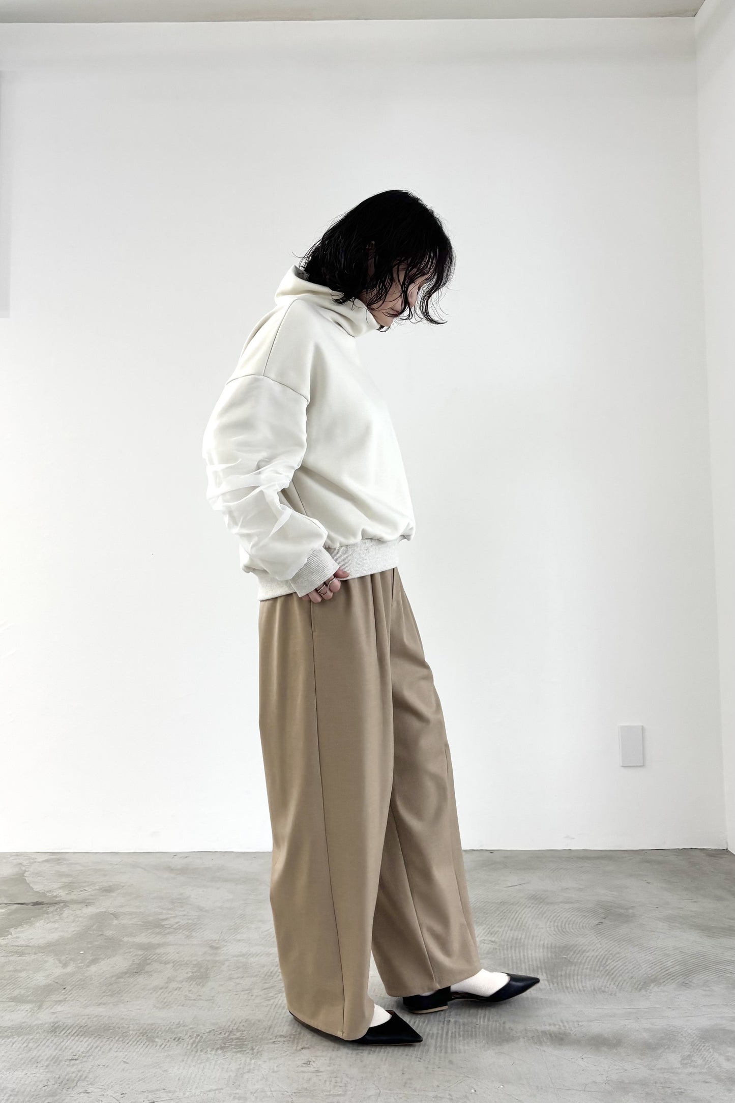 裏起毛オーガンジーアームP/O　35574