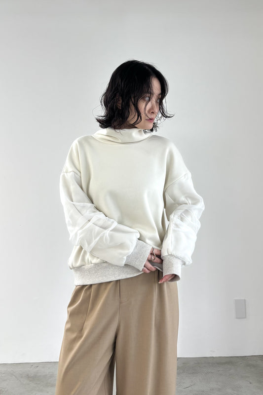 裏起毛オーガンジーアームP/O　35574