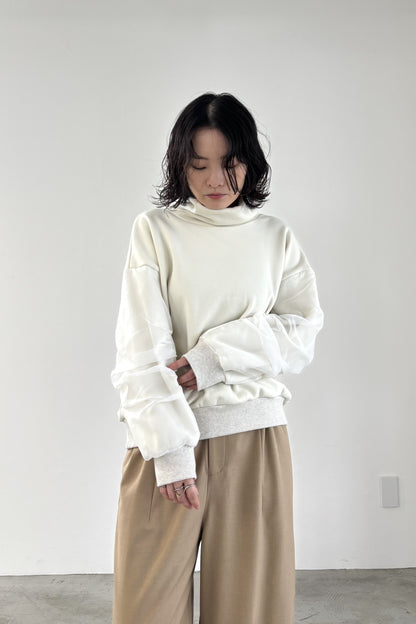 裏起毛オーガンジーアームP/O　35574