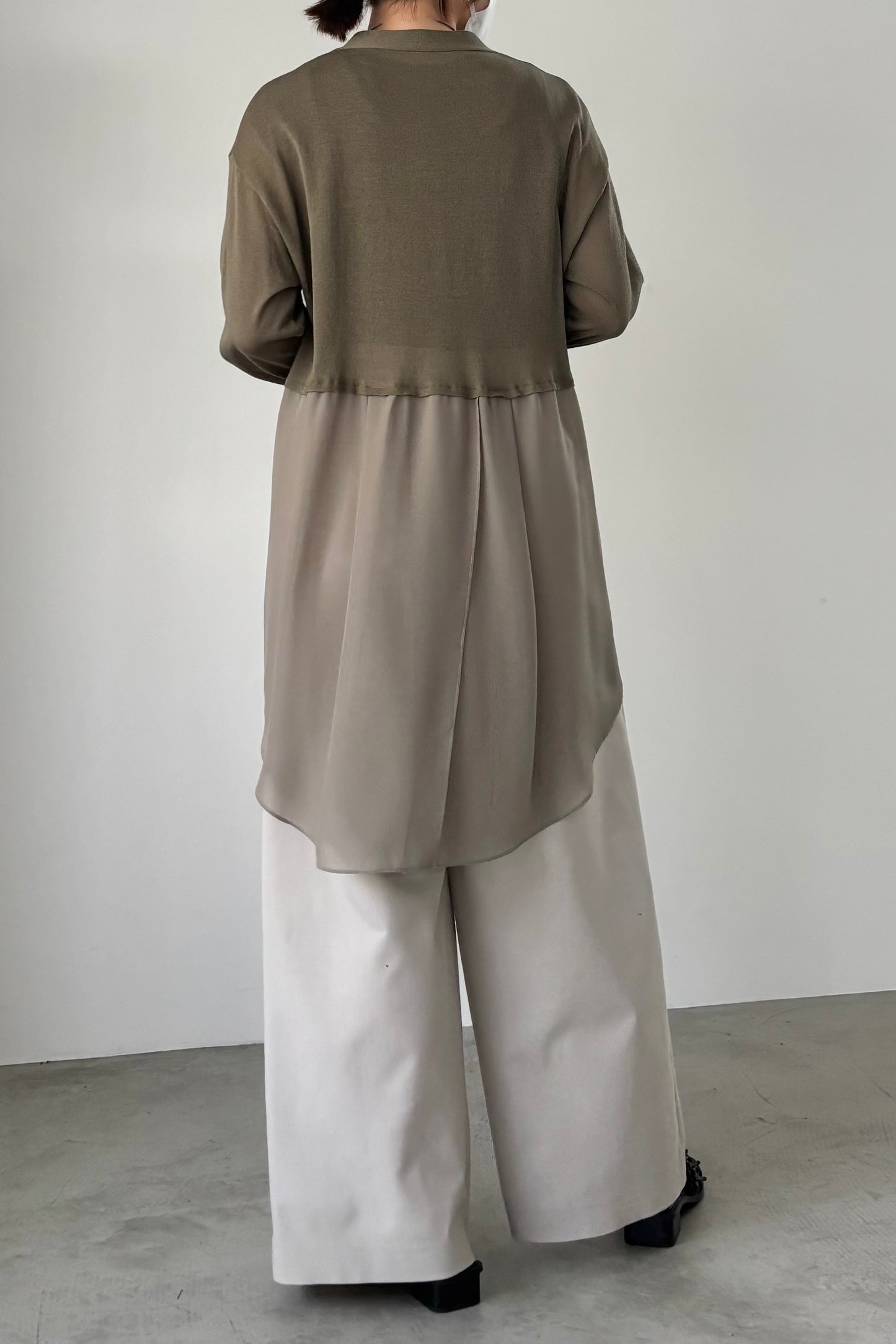 セミロングシフォンカーディガン　35500