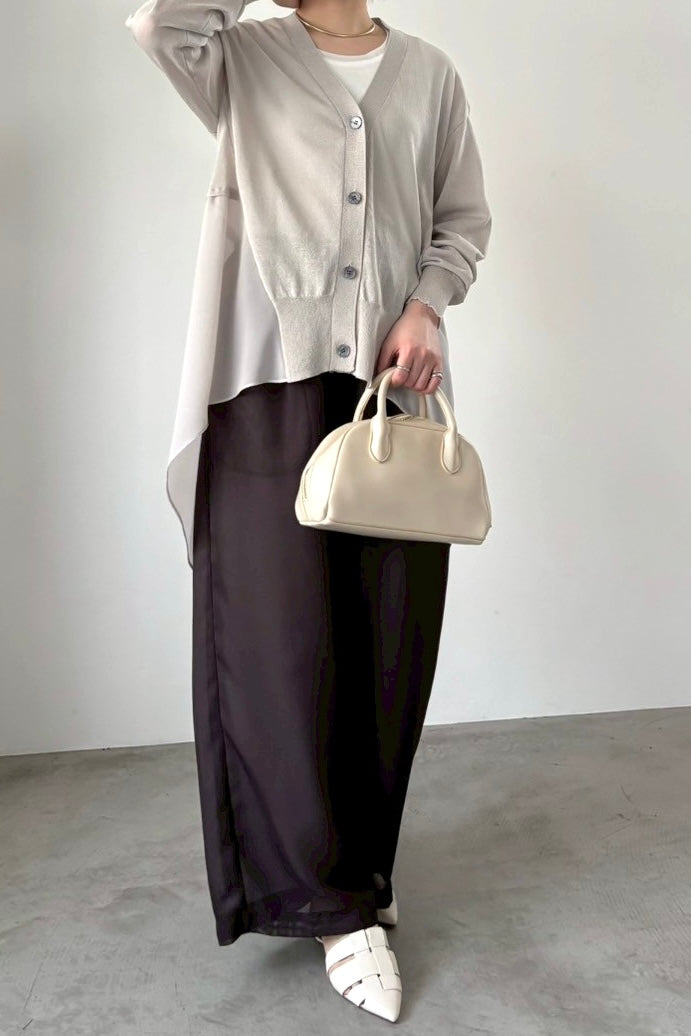 セミロングシフォンカーディガン　35500
