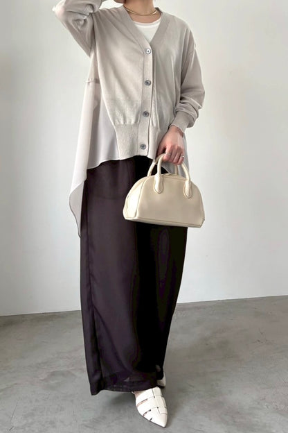 セミロングシフォンカーディガン　35500
