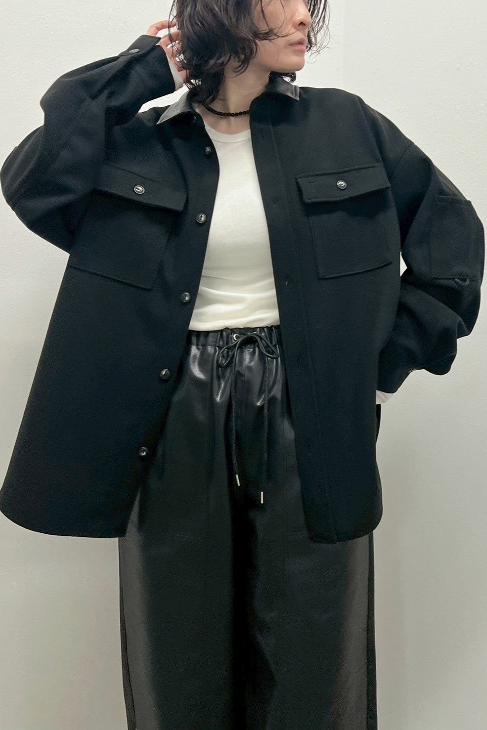 エアリーニードルシャツジャケット　F1201