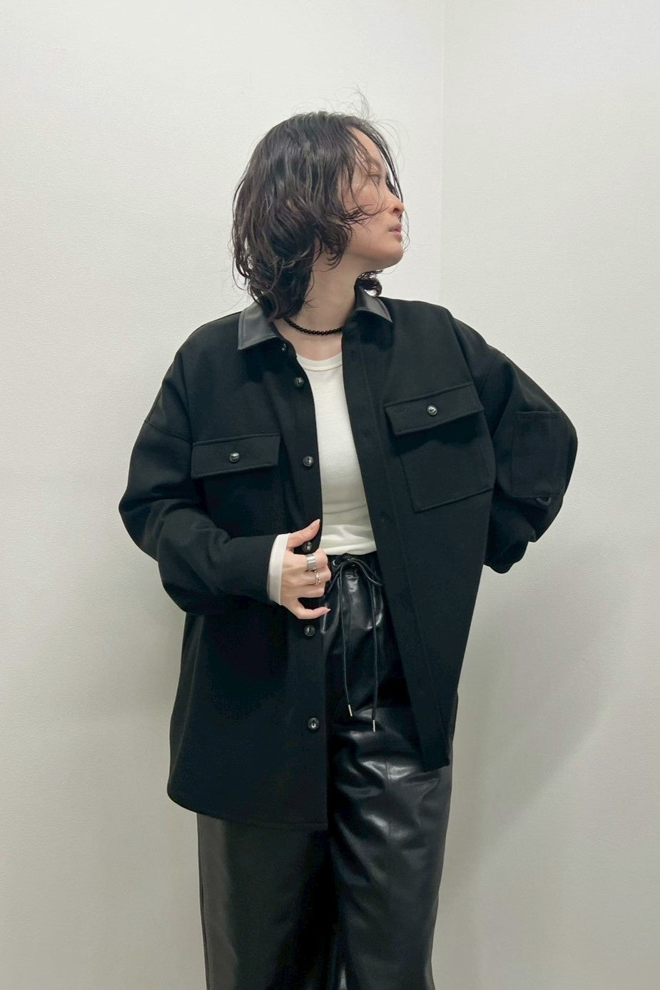 エアリーニードルシャツジャケット　F1201