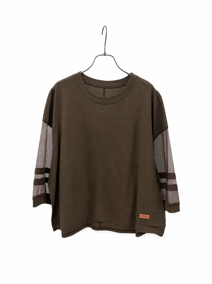メッシュスリーブTシャツ　F3311