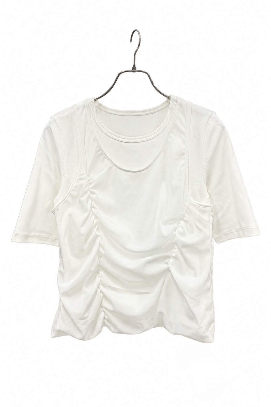 シフォンレイヤードTシャツ　F3312