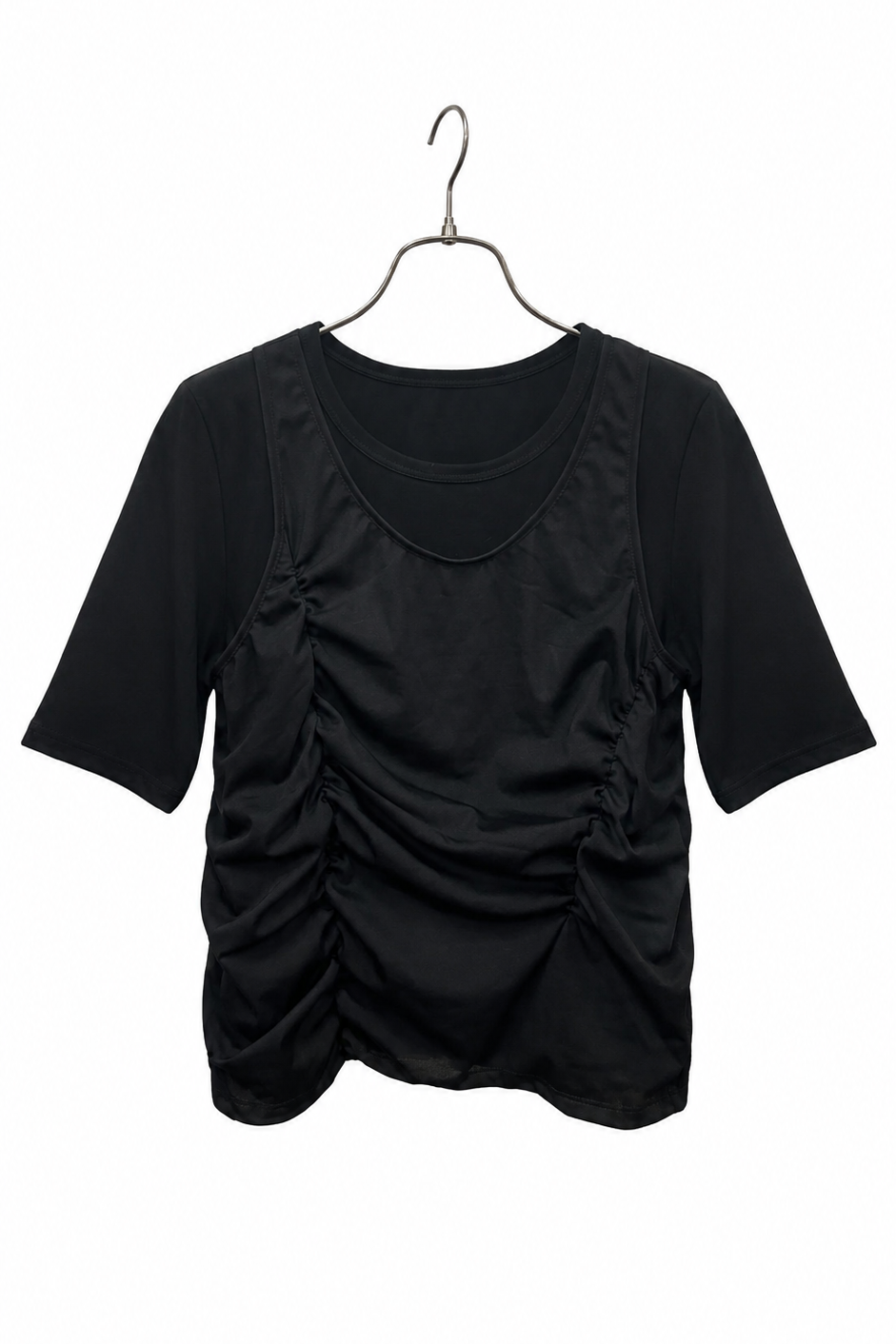 シフォンレイヤードTシャツ　F3312