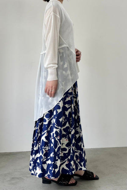 セミロングシフォンカーディガン　35500