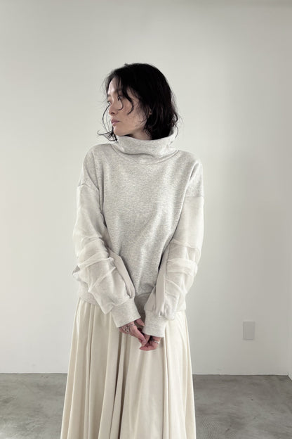 裏起毛オーガンジーアームP/O　35574