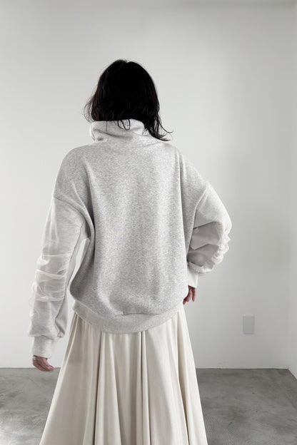 裏起毛オーガンジーアームP/O　35574