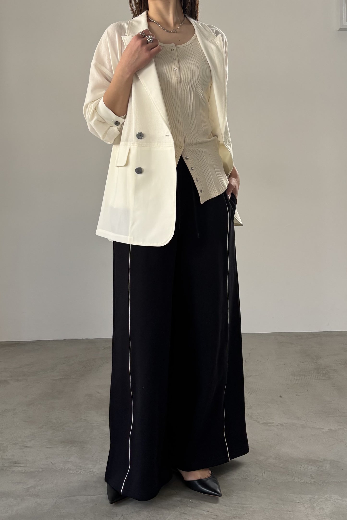 サイドラインスウェットパンツ　F2164