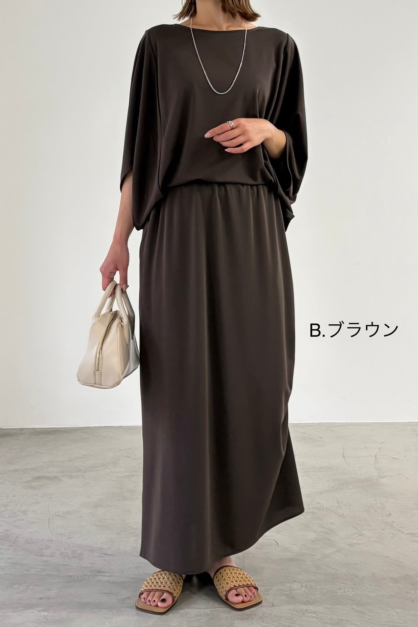 アシメギャザースムースSK　23216