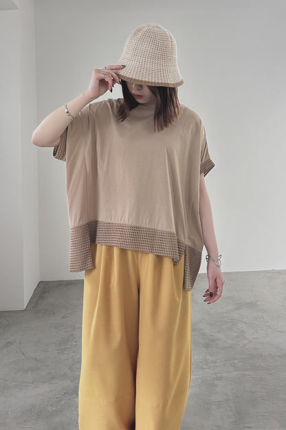 メッシュドッキングポンチョTEE　35506