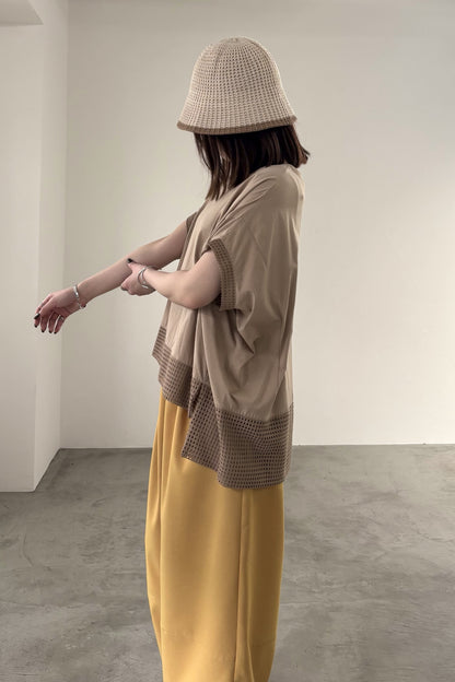 メッシュドッキングポンチョTEE　35506