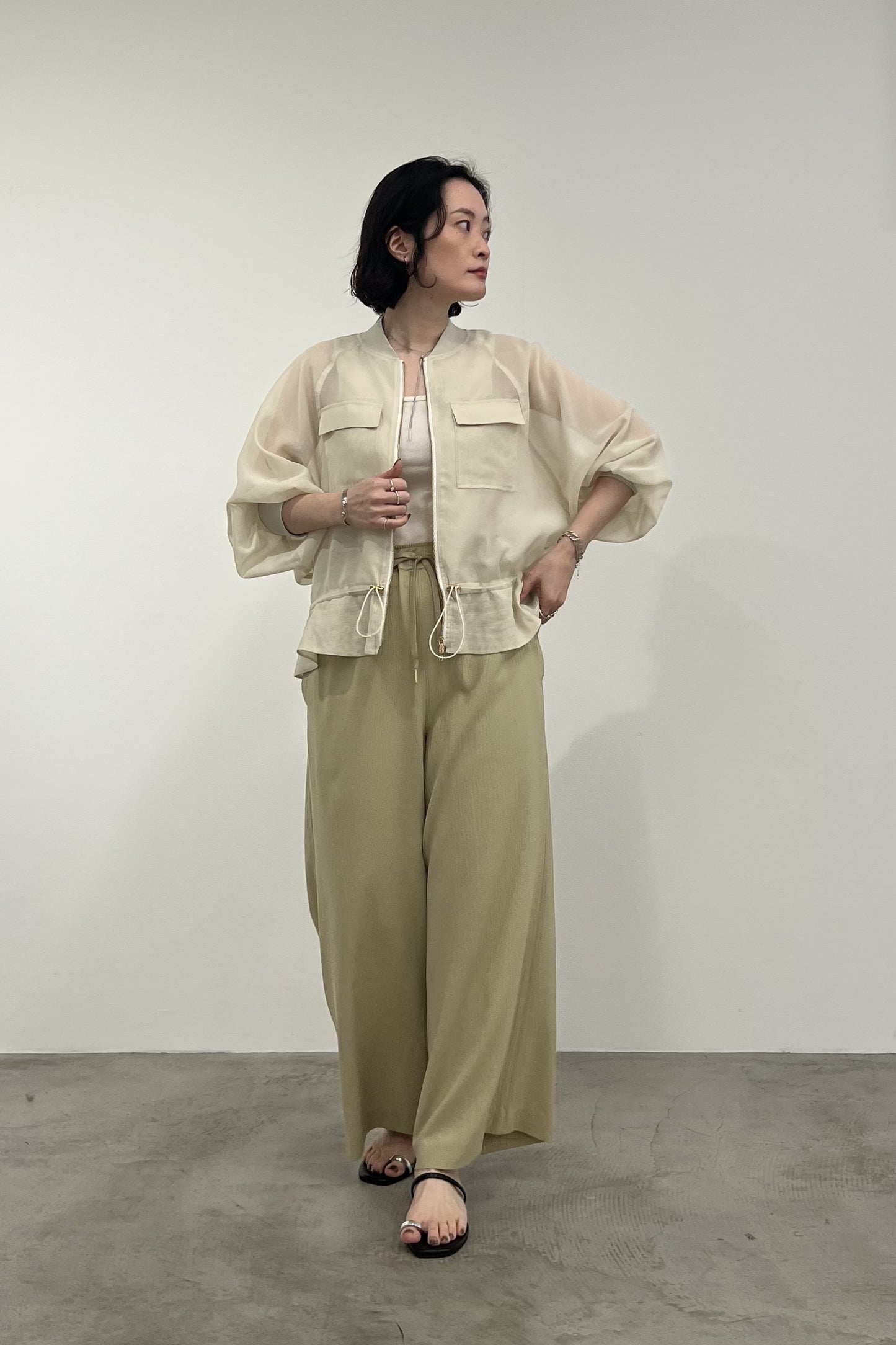 シアーステッチペプラムBZ　M10011