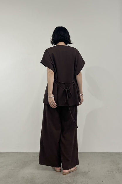 T/R麻調ノーカラージレ　M10010