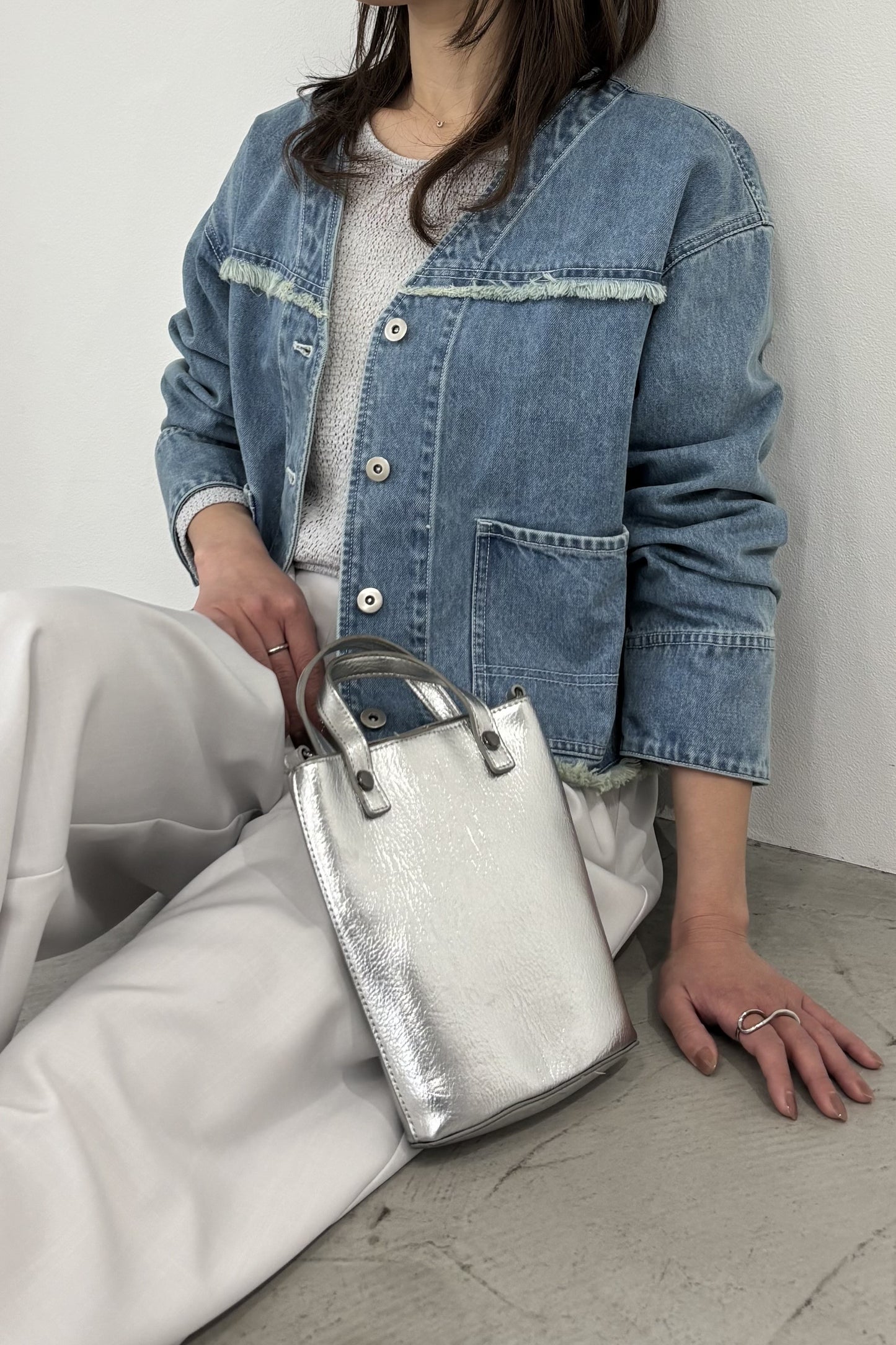 VカラーデニムJK　15952