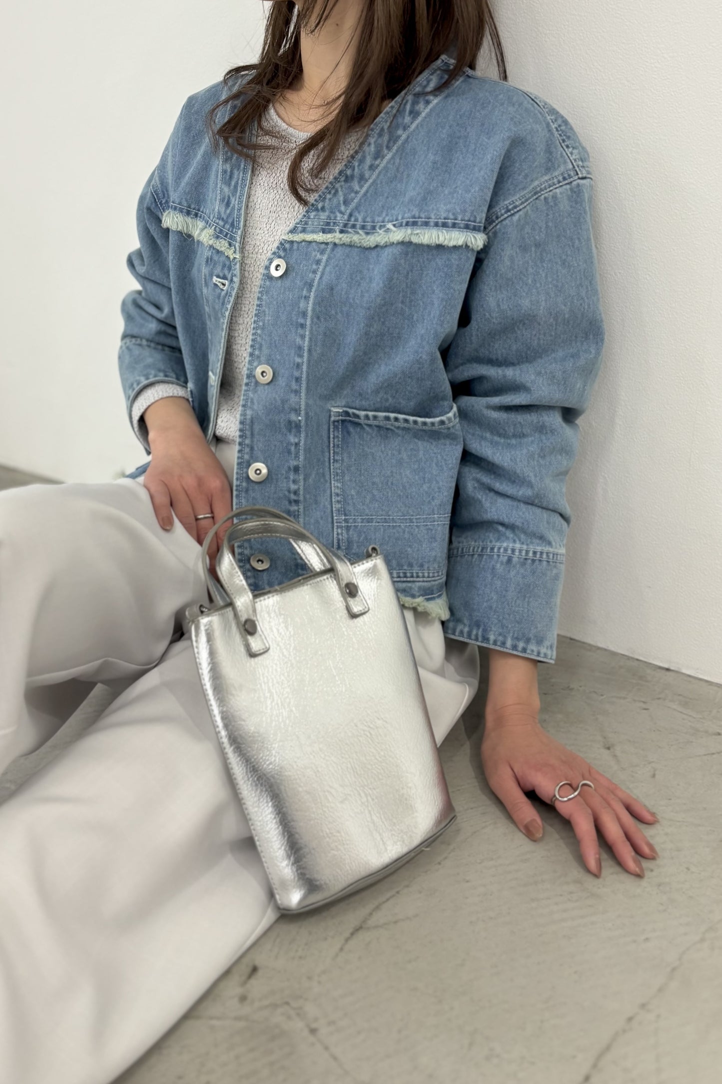 VカラーデニムJK　15952