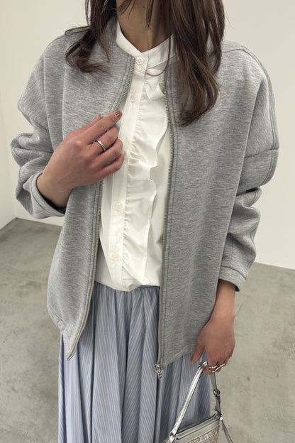 コクーンノーカラーブルゾン　35592