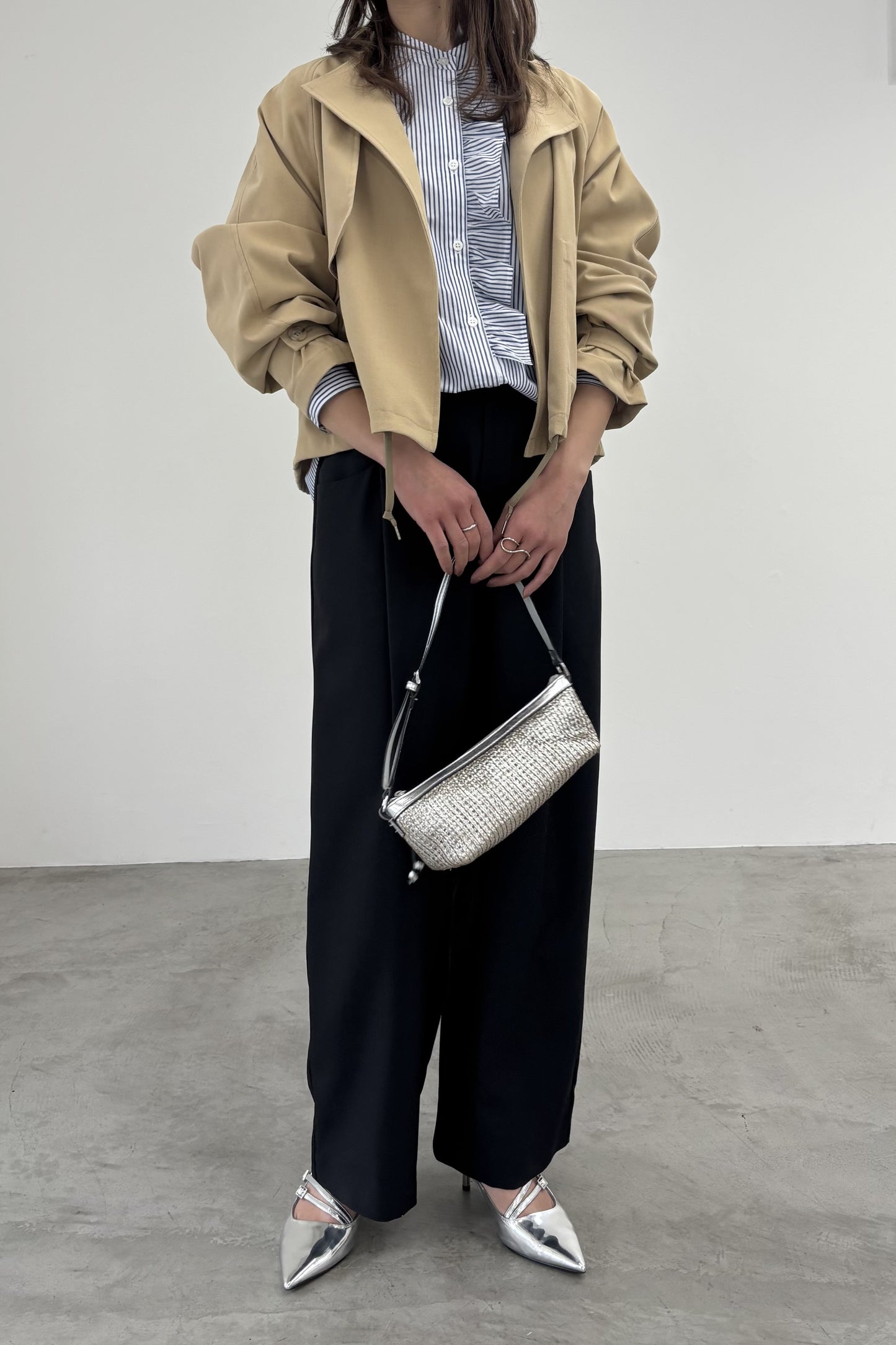 バンドカラーフリルBL　15945