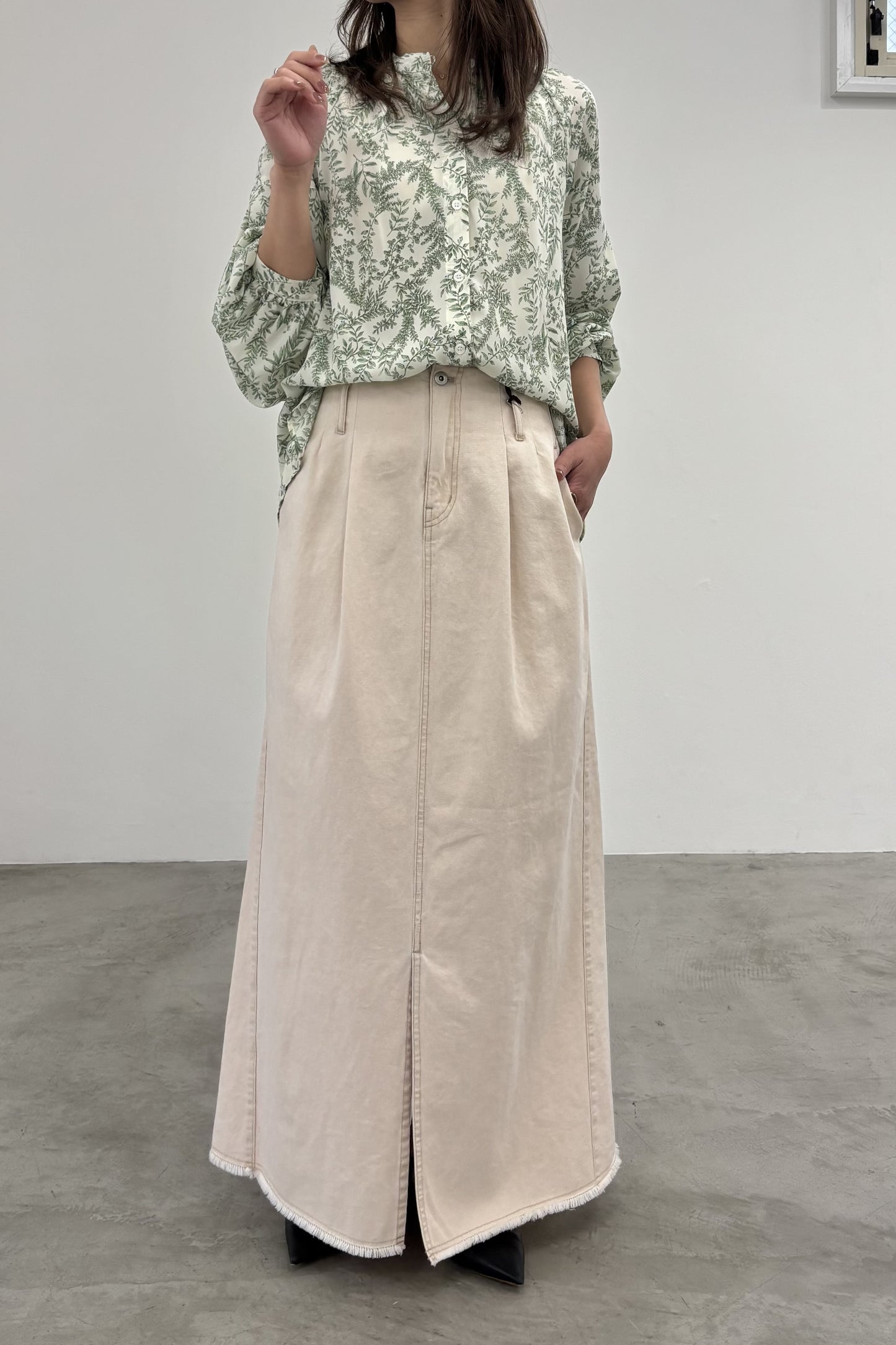 ボタニカルプリントBL 15947