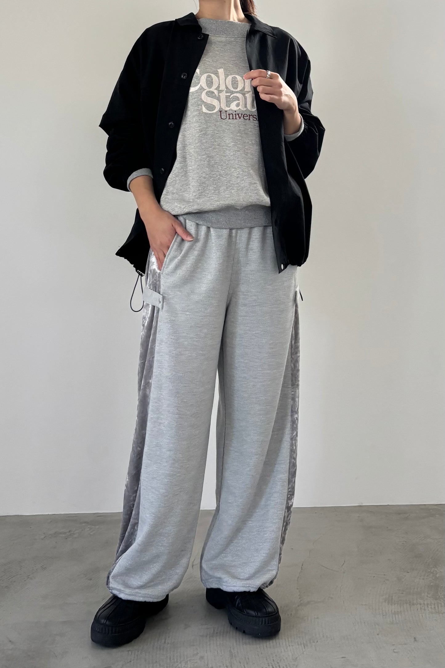 ミニリップストラップライトブルゾン　F1197