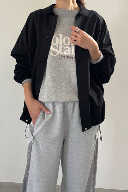 ミニリップストラップライトブルゾン　F1197