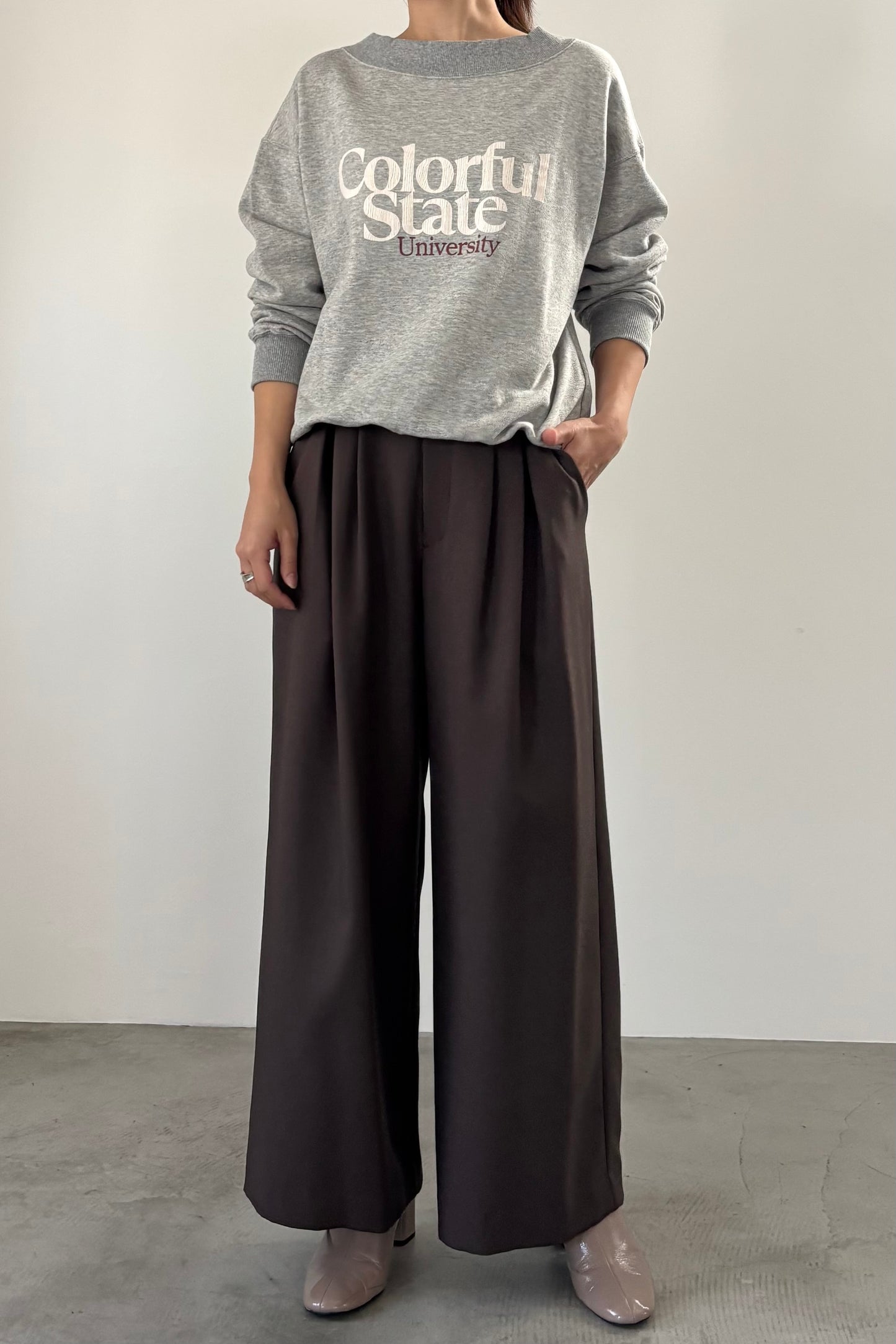 ソフィーツイルタックパンツ　23162