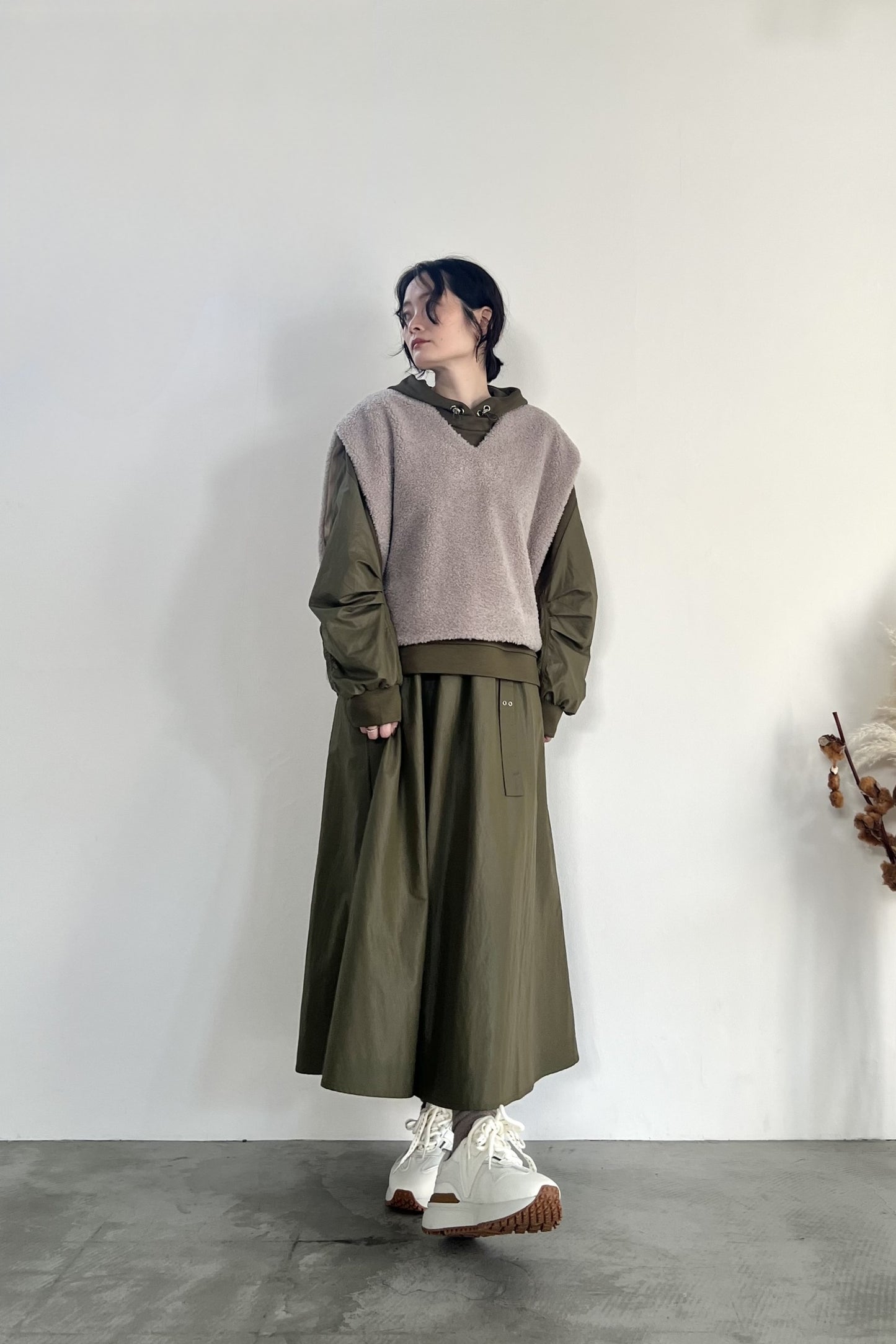 ベルト付ツイルフレアSK　M20001