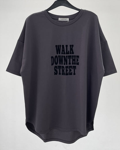 フロッキーロゴプリントTシャツ　35382