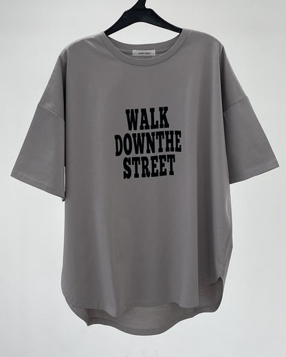 フロッキーロゴプリントTシャツ　35382