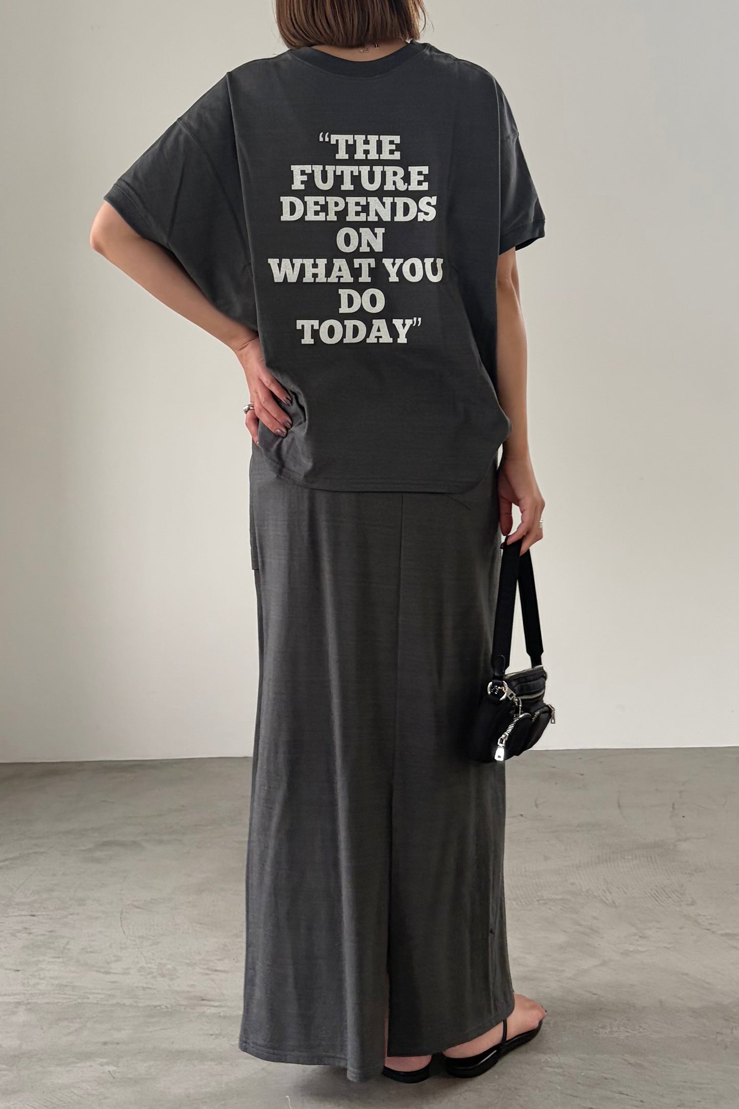 2WAYロゴプリントTシャツ　F3310