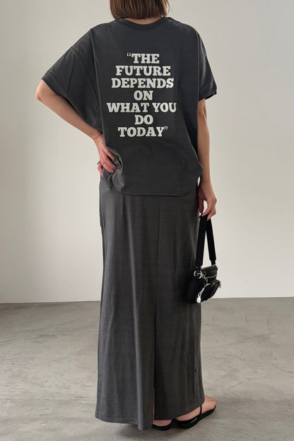 2WAYロゴプリントTシャツ　F3310