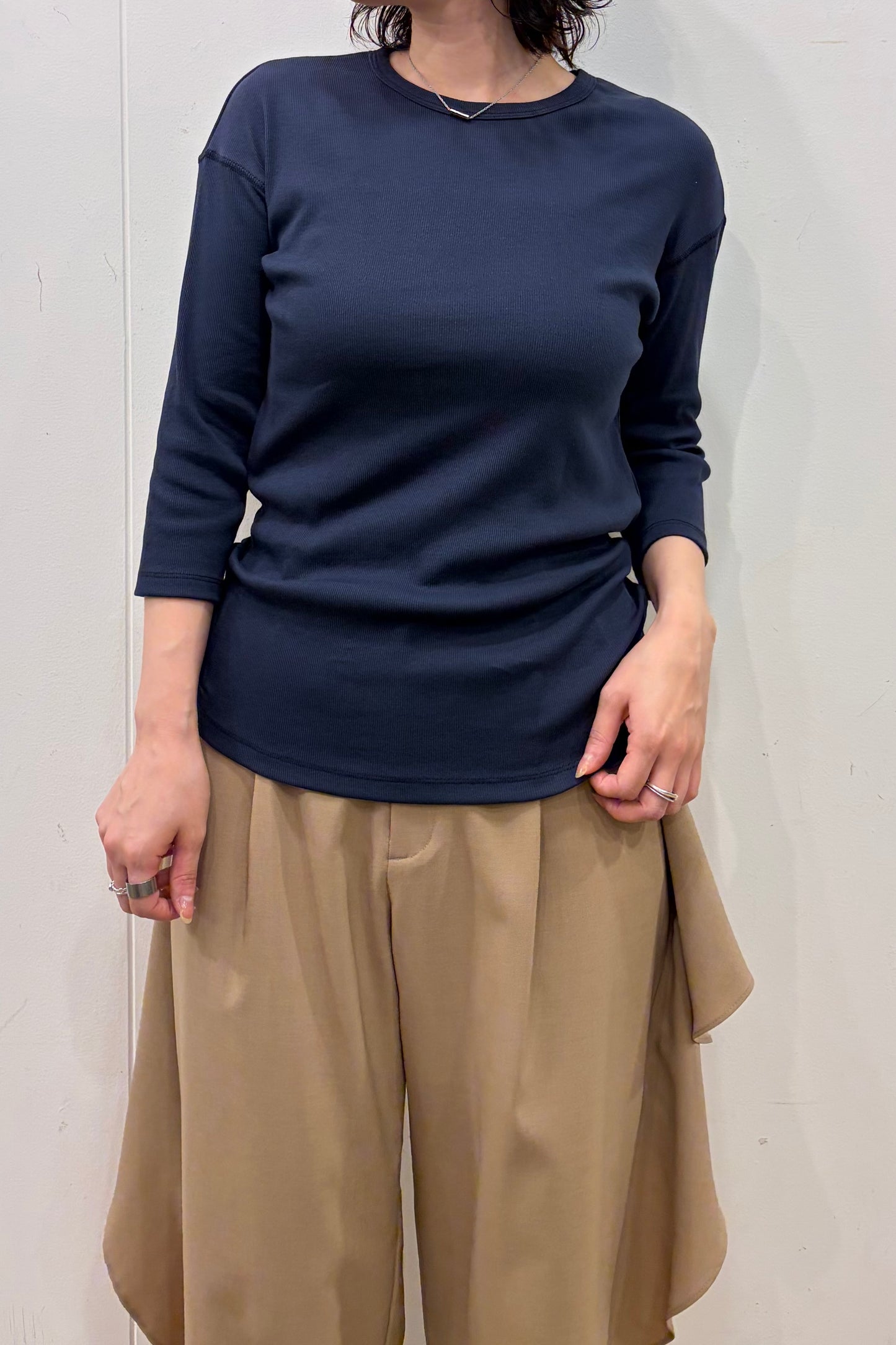 コットンリブTシャツ　35654