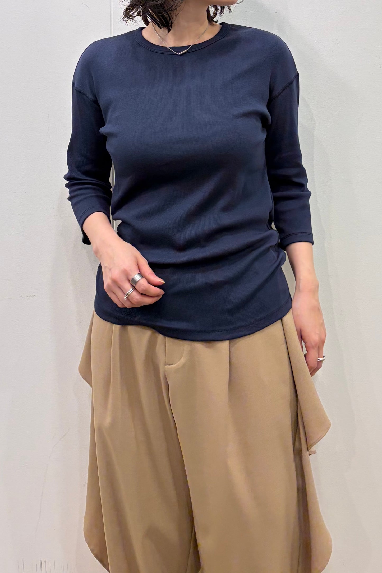 コットンリブTシャツ　35654