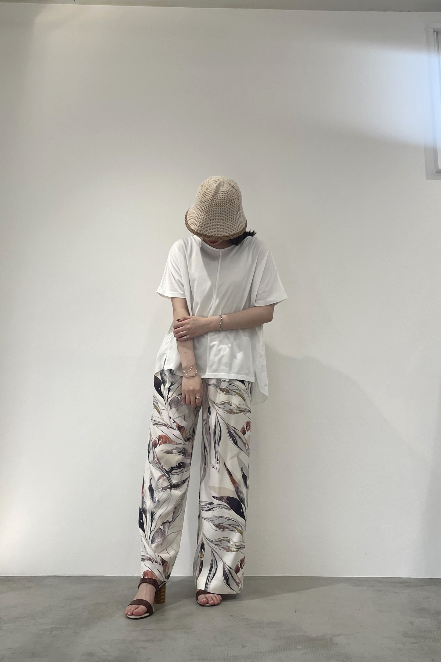 バックフリルプリーツトップス　35388