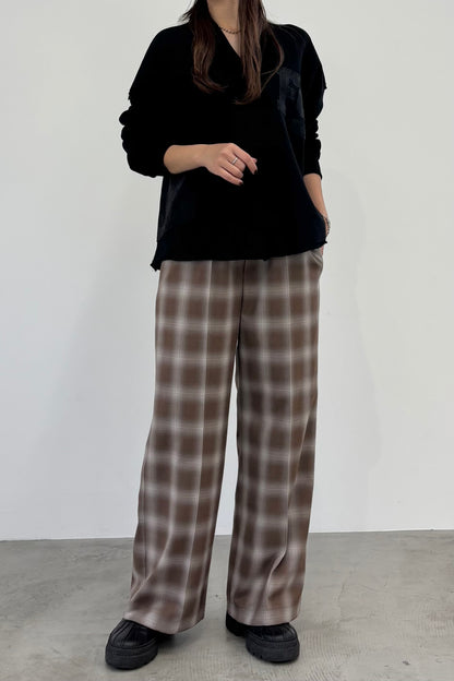 Vネック裏毛プルオーバー　F3296