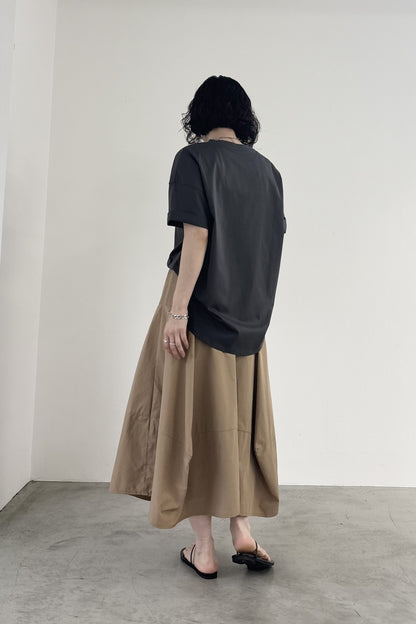 シルケットフロッキープリントTEE　35620