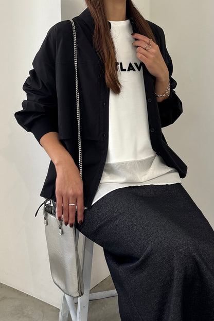 ティアードシャツブルゾン　15921