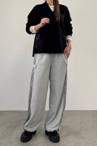 チュール切替クルーネックインナー　F3285