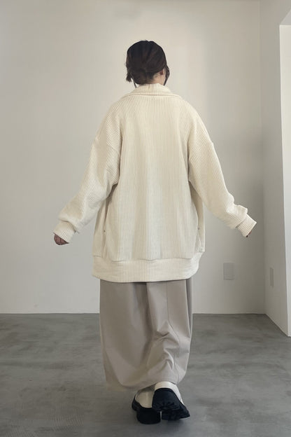 ニットコーデュロイカーディガン　35450