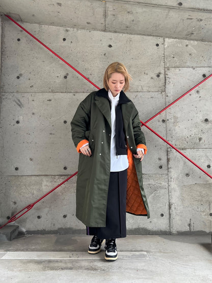 FOSI.　ナイロンツイルロングコート　F1158