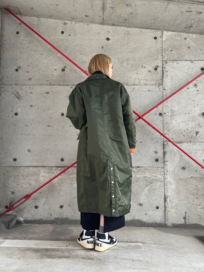 FOSI.　ナイロンツイルロングコート　F1158