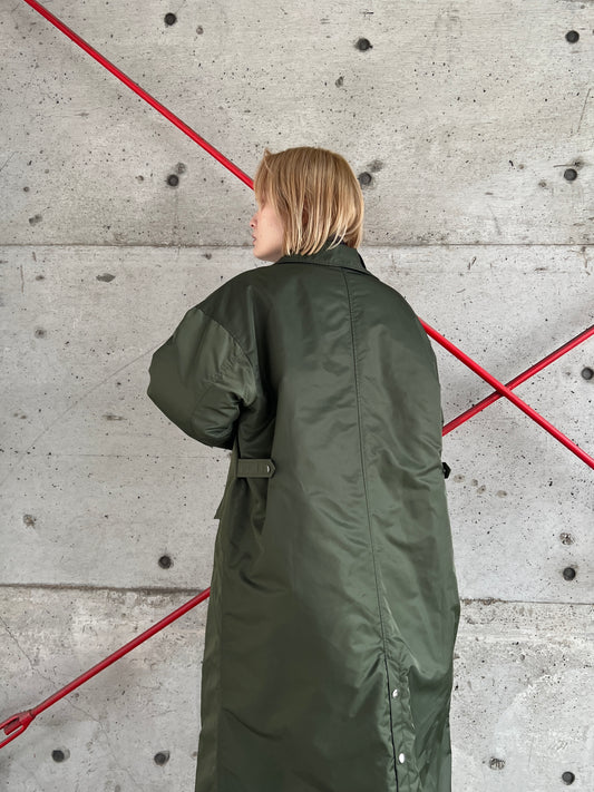 FOSI.　ナイロンツイルロングコート　F1158