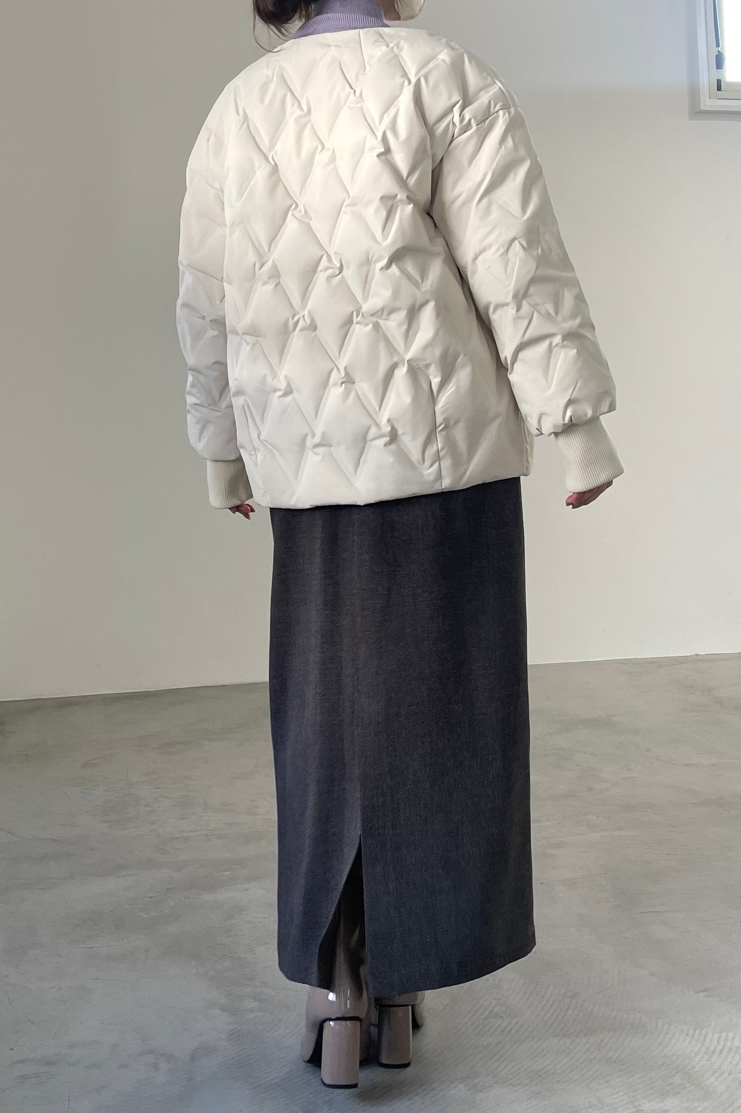 シームレスダウンジャケット　15825