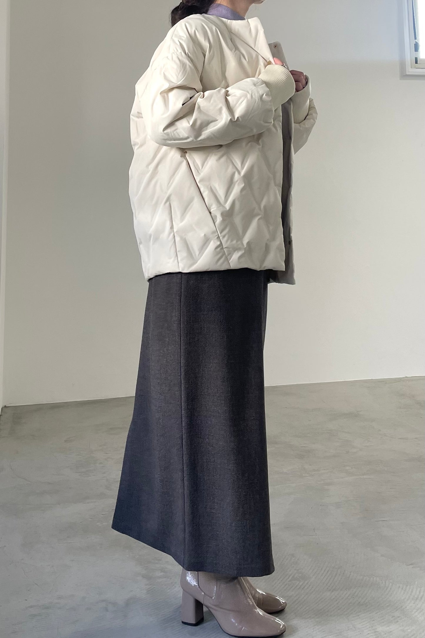 シームレスダウンジャケット　15825