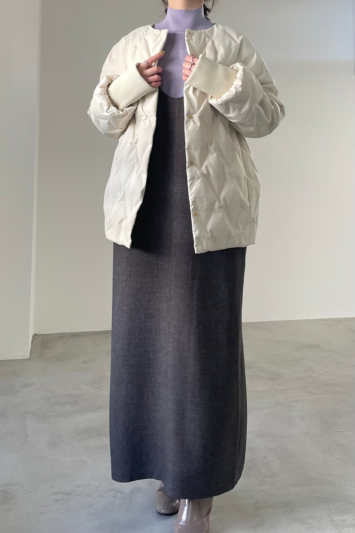 シームレスダウンジャケット　15825